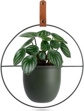 Zdjęcie Home Styling Collection Osłonka Na Doniczkę Wisząca Metalowa Zielona 30X30cm - Skarszewy