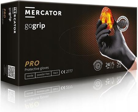 Mercator Medical Rękawiczki Nitrylowe Gogrip Black Xl 50Szt.
