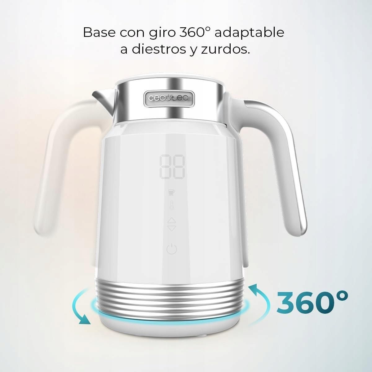 фото Електрочайник Cecotec ThermoSense 600 Touch White (01749) 3
