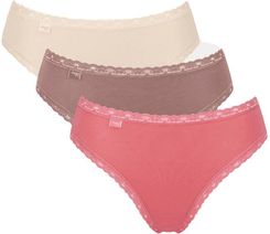 Sloggi Weekend 24/7 Tanga Brazilian Brief 3 Pack Cotton Elastane Knicker