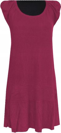 Sukienka Suknia Tunika Sweterek Długa Różowa L/XL