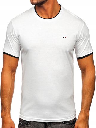 T-shirt Męski Koszulka Biała 14316 DENLEY_2XL