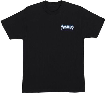 koszulka SANTA CRUZ - Thrasher Flame Dot S/S Regular T-Shirt Mens Santa Cruz Black (146548) rozmiar: