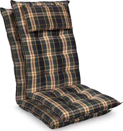 Blumfeldt Poduszka Na Krzesło Ogrodowe Z Wysokim Oparciem Poduszka Na Fotel Ogrodowy Poliester 50X120X9cm 2Xnakładka Sylt