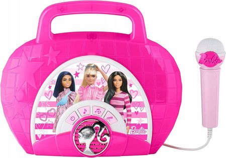 Ekids Boombox Głośnik Mikrofon Karaoke 2W1 Dla Dzieci Dziecka Motyw Lalka Barbie / Be-115.11Mv22