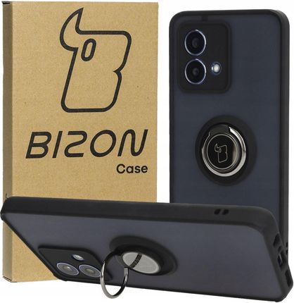 Bizon Etui Case Hybrid Ring Do Motorola Moto G84 5G Czarne