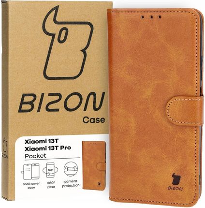 Bizon Etui Case Pocket Do Xiaomi 13T Pro Brązowe