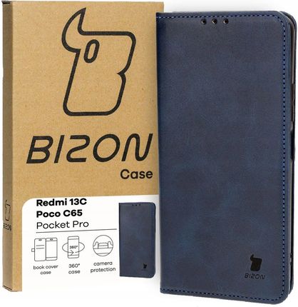 Bizon Etui Case Pocket Pro Do Redmi 13C Poco C65 Granatowe