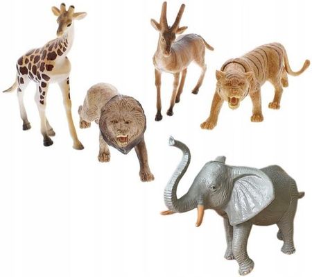 Toi-Toys Zestaw Zwierząt 5Szt. Safari Figurki Zoo Lew