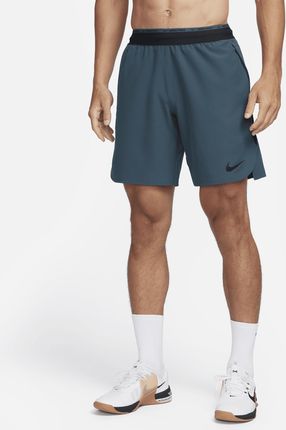 Nike Męskie Treningowe Bez Podszewki 20 5 Cm Dri Fit Flex Rep Pro Collection Zieleń