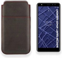 Leo Etui Case Wsuwka Z Naturalnej Polskiej Skóry Do Maxcom Ms459