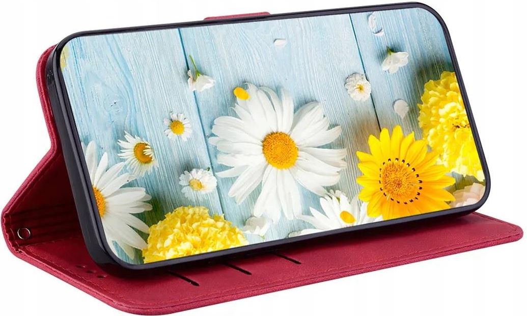 Saturcase - Custodia per Motorola Moto G8 Plus, in pelle sintetica con