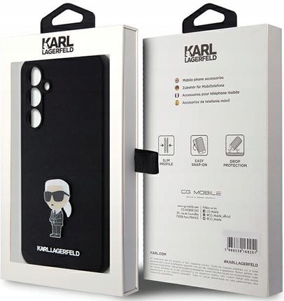 Karl Lagerfeld Etui Silicone Choupette Metal Pin Do Galaxy S23 Fe Obudowa - zdjęcie 2