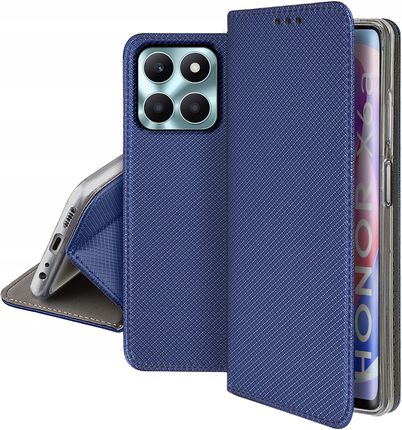 Krainagsm Etui Do Honor X6A Smart Magnet Case Portfel Szkło 9H