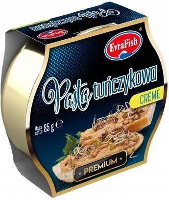 Evrafish Pasta Tuńczykowa Creme Konserwa Rybna 85g