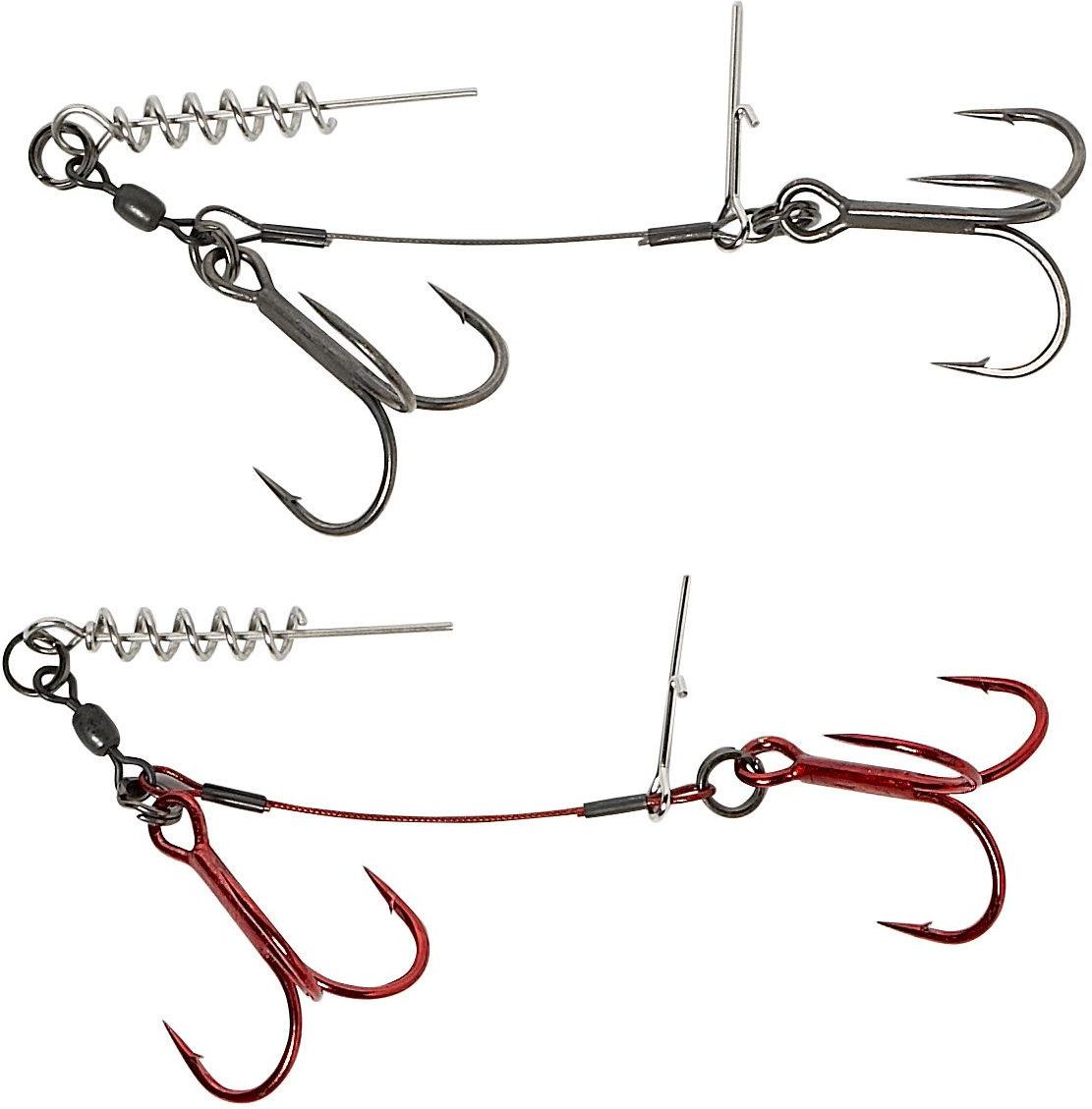Savage Gear Coated Carbon49 Double Stingers / #1-#3/0 / 2 Stück