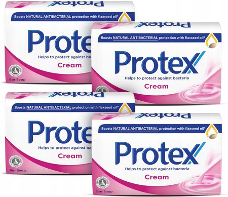 Protex Cream Mydło antybakteryjne w kostce 4x90 g