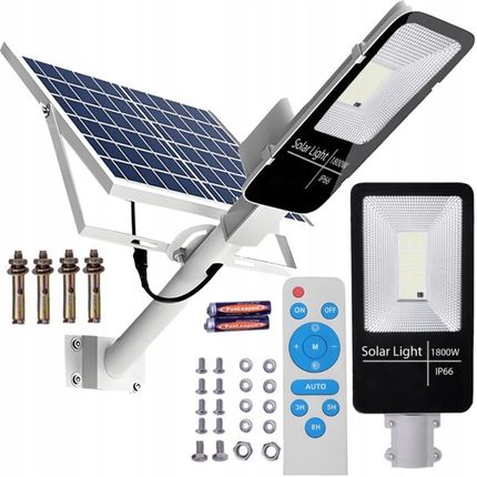 Solar Mocna Lampa Solarna Led 1200W Uliczna Pilot Zestaw Ls11