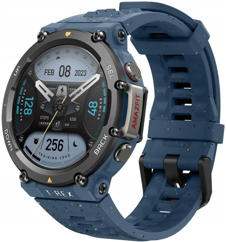【送料無料】amazfit 　T-REX 2 Amazfit T-Rex 2 Niebieski - Opinie i ceny na Ceneo.pl