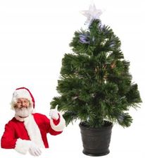 Zdjęcie Choinka świąteczna sztuczna zielona z lampkami LED 60 cm - Szczekociny