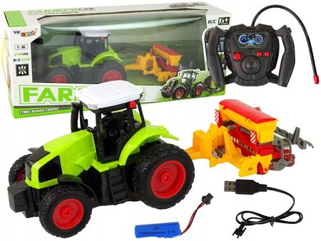 Leantoys Zdalnie Sterowany Traktor Rc Auto Zabawka Dla Dziecka 1:16 Pilot