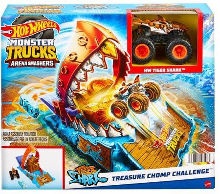 Hot Wheels Monster Trucks Arena Smashers Wyzwanie rekina HTP17