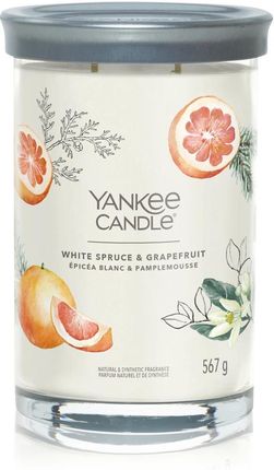 Yankee Candle Tumbler Świeca W Dużym Słoiku Z Dwoma Knotami White Spruce & Graperuit (Yc3279)