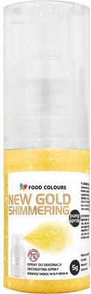 Food Colours Barwnik Pyłkowy Shimmer Złoty 5g Pompka New Gold