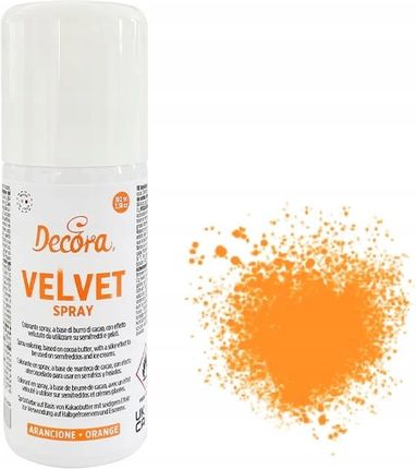 Decora Velvet Zamsz W Sprayu 100ml Pomarańczowy