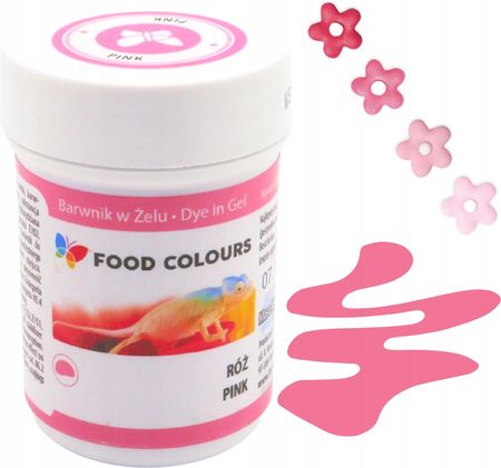 Food Colours Barwnik Spożywczy W Żelu Różowy Róż 35ml