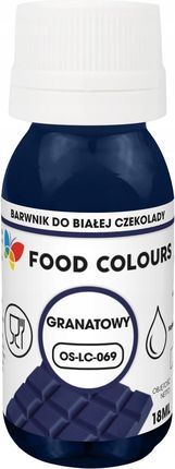 Food Colours Barwnik Spożywczy Do Mas Tłustych Granatowy 18ml Białej Czekolady