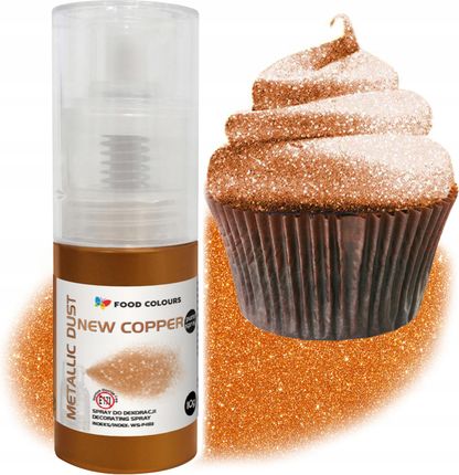 Food Colours Barwnik Spożywczy Metaliczny W Sprayu 10g Miedziany Brokat Pyłek Z Pompką