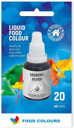 Food Colours Barwnik Spożywczy W Płynie Srebrny 20ml