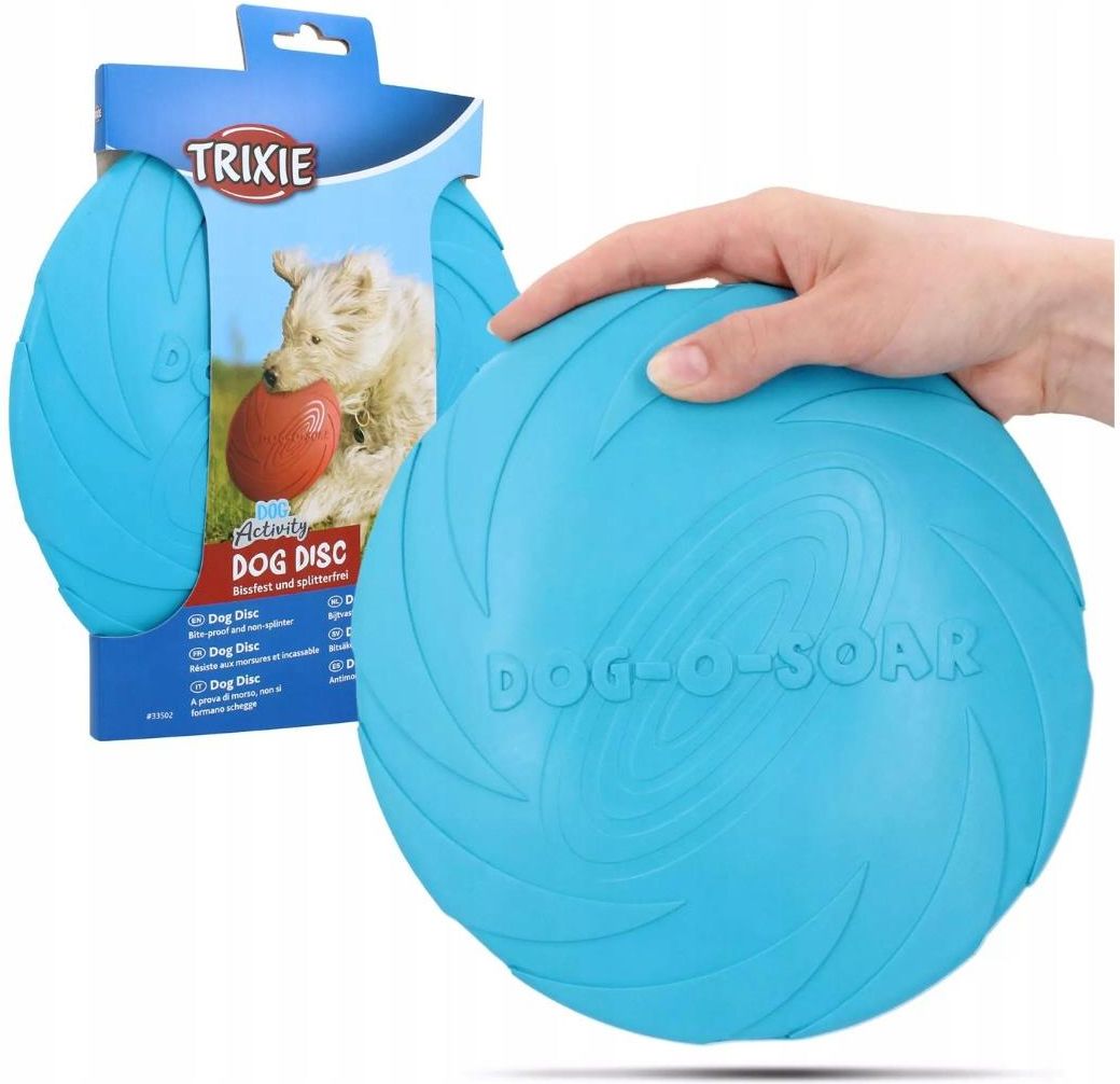 Frisbee In Gomma Per Cani Trixie - Diametro 24 Cm, Colorato, Gioco Da Lancio Resistente