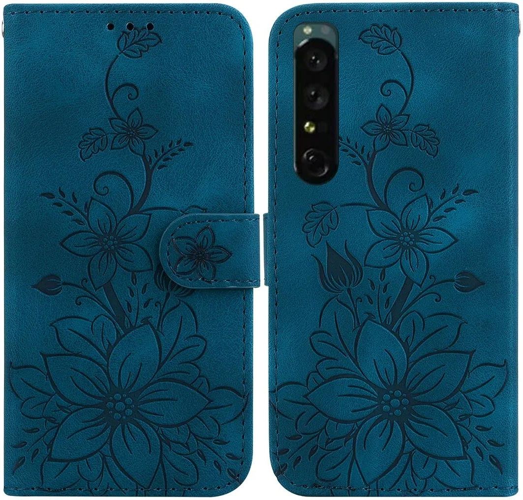MojieRy - Custodia a portafoglio per Sony Xperia L4, in pelle PU di alta qualità, slim fit, per XPERIA L4, 1 slot per schede, ritagli esatti, viola