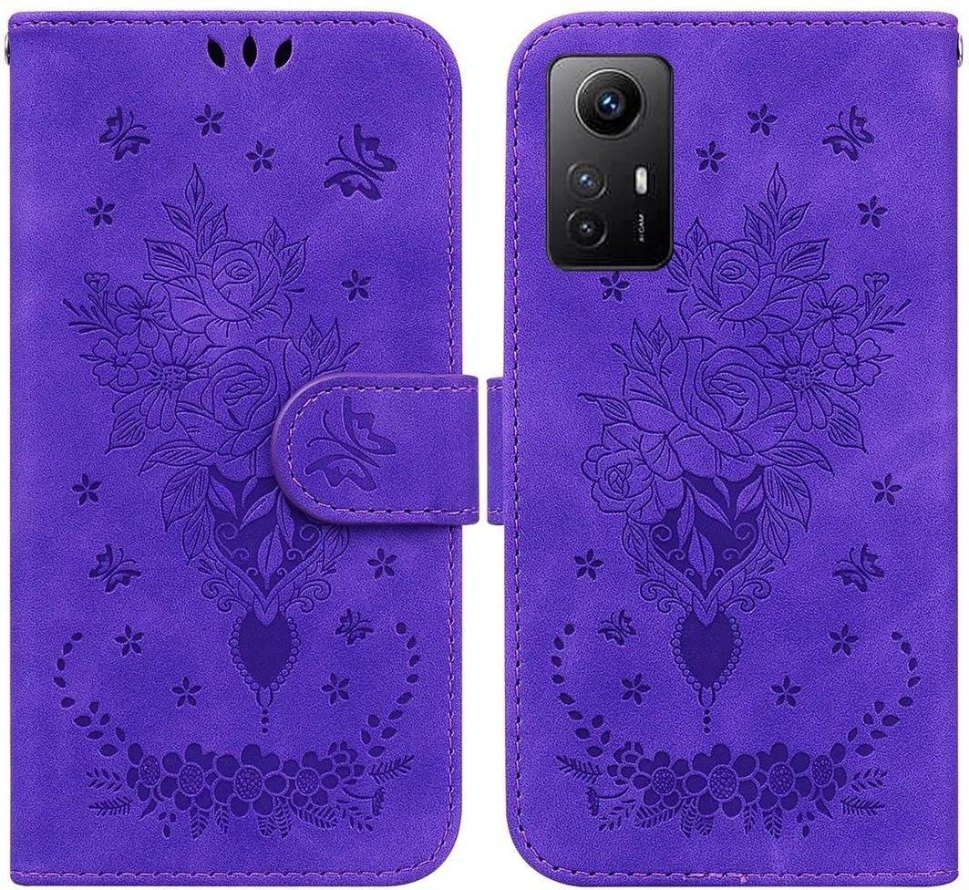 SATURCASE Custodia A Portafoglio Per Xiaomi Redmi Note 13 4G, Motivo Gatto E Cane, In PU Con Chiusura Magnetica E Cinturino