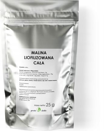 Gorzkoislodko Maliny Liofilizowane Owoc 25g - zdjęcie 3
