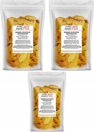 Kol-Pol Mango Suszone 2,5kg Naturalne Plastry Bez Cukru