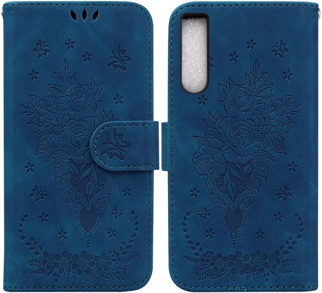 SATURCASE Custodia per Sony Xperia L4, in pelle PU con