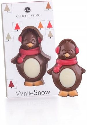 Chocolissimo Figurka Pingwinek Z Czekolady Mlecznej W Świątecznym Pudełku Na Święta