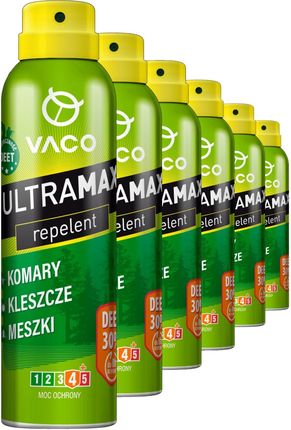 Vaco 6X Dv00288 Ultramax Spray Na Komary Kleszcze I Meszki Deet 30% 170ml