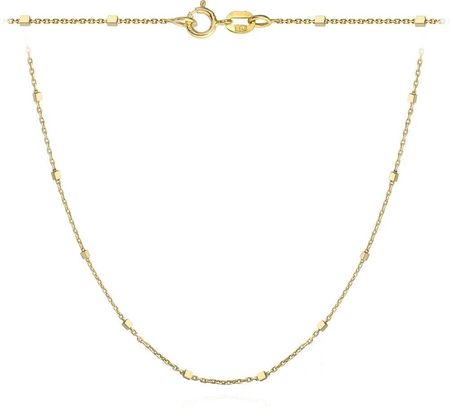 Biżuteria Gabor Złoty Naszyjnik Choker Z Ozdobnymi Kosteczkami 36+3Cm 585