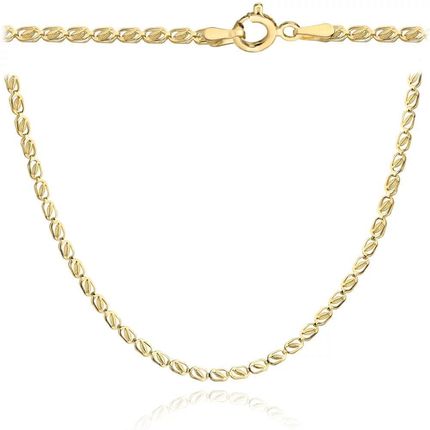 Biżuteria Gabor Złoty Naszyjnik Łańcuszek Segmentowy Owalne Ogniwka 45-50Cm 585