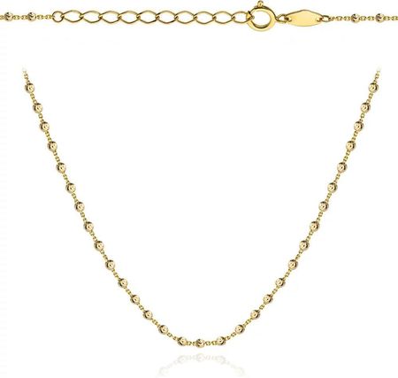 Biżuteria Gabor Złoty Naszyjnik Z Kuleczkami Koralikami 47+3Cm 585