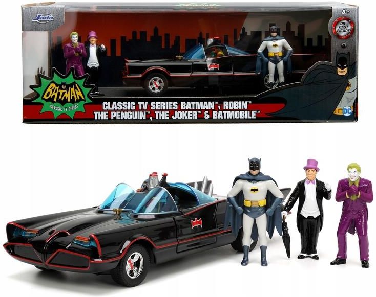 ホライゾン　1/24 バットモービル　1980 Jada Toys 1966 Batmobile 1:24 Figurki Batman 253215011 - Ceny i