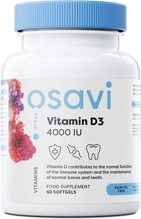 Osavi Vitamin D3 4000Iu 60 Kaps