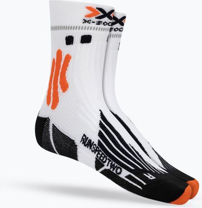 Skarpety Do Biegania Męskie X-Socks Run Speed Two 4.0 Arctic White/Trick Orange