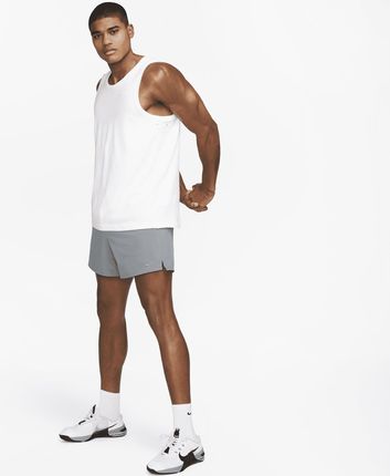 Męska Uniwersalna Koszulka Bez Rękawów Dri-Fit Nike Primary - Biel