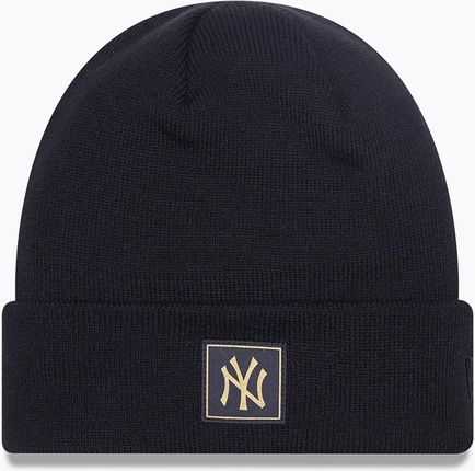 Czapka Zimowa New Era Metalic Badge Cuff Knit New York Yankees Black