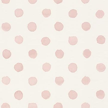 Rasch Tapeta 252019 Jasna Flizelinowa Z Dużymi Kropkami W Kolorze Różowym Kolekcji Bambino Xix